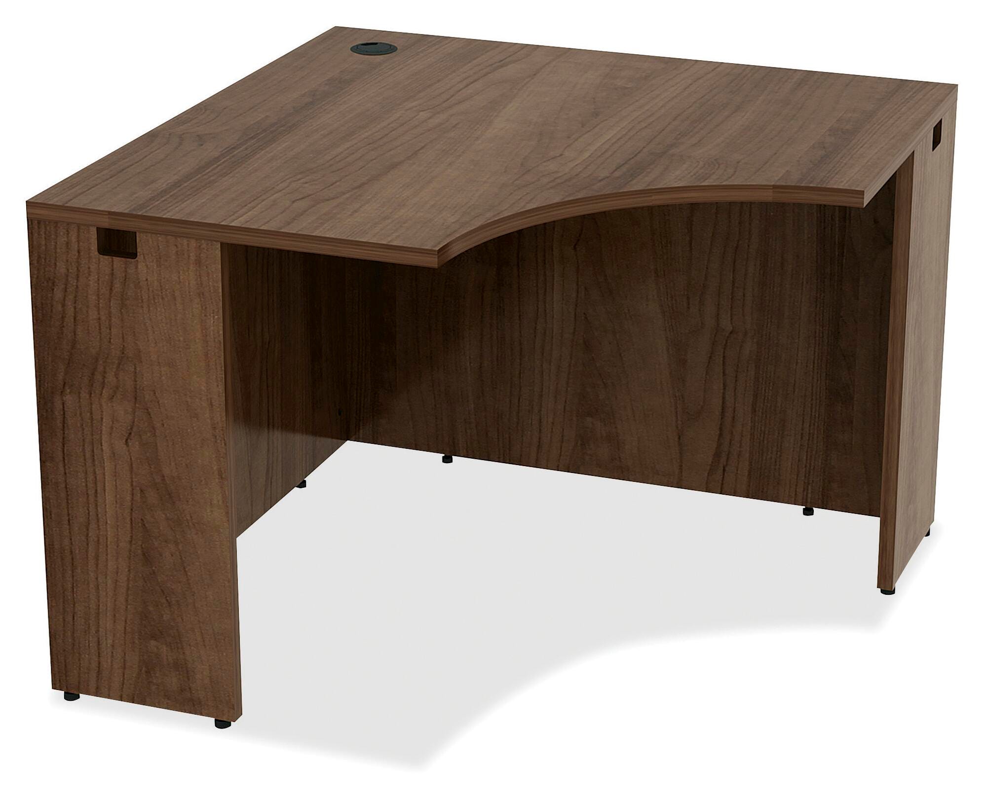 Lorell Laminate Corner Desk, 42 x 24 x 29-1/2 Inches, Walnut 1565882